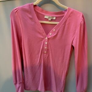 LOFT Pink Long Sleeve Top